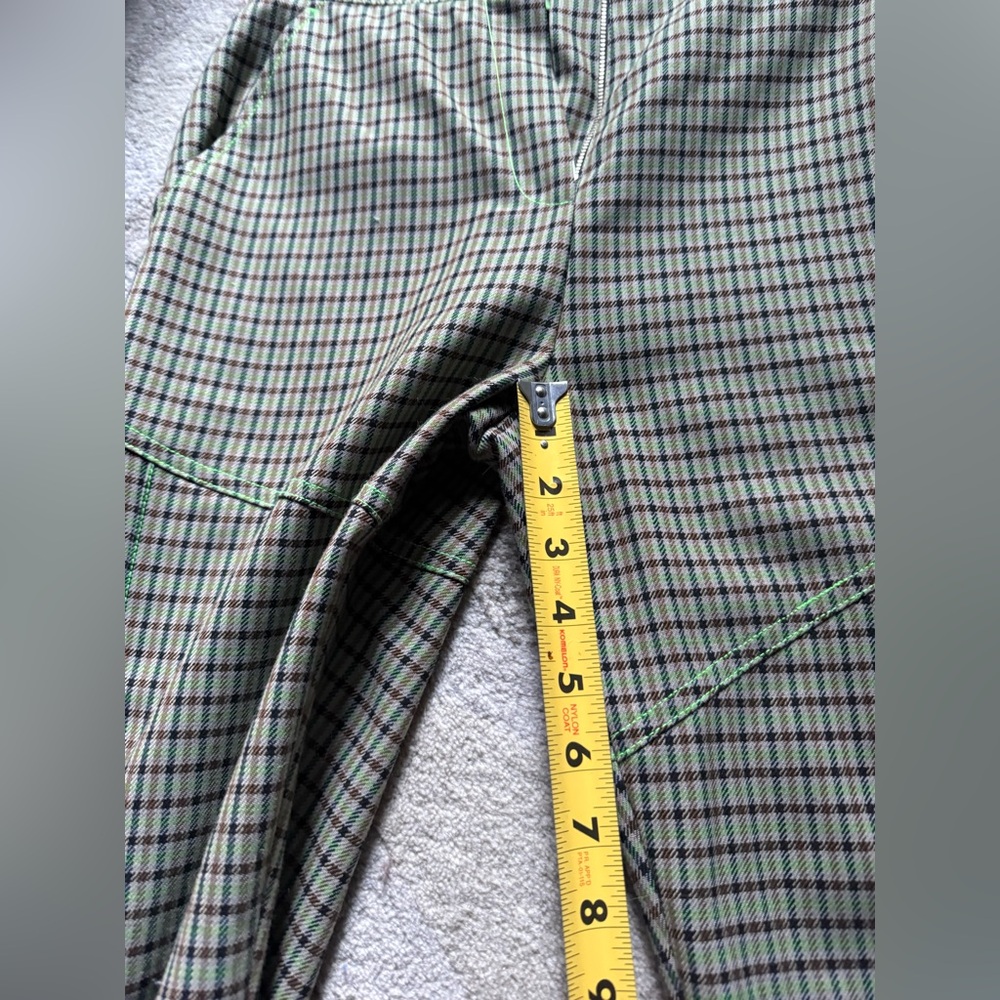Andersson Bell Celina side pleat plaid green pants NWOT - Picture 15 of 16